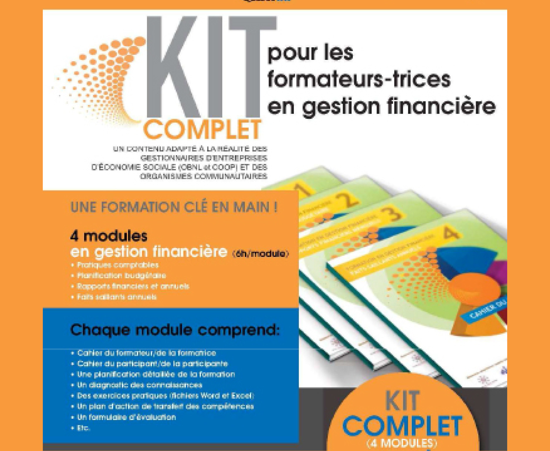 Kit complet pour les formateurs en gestion financière - 4 modules