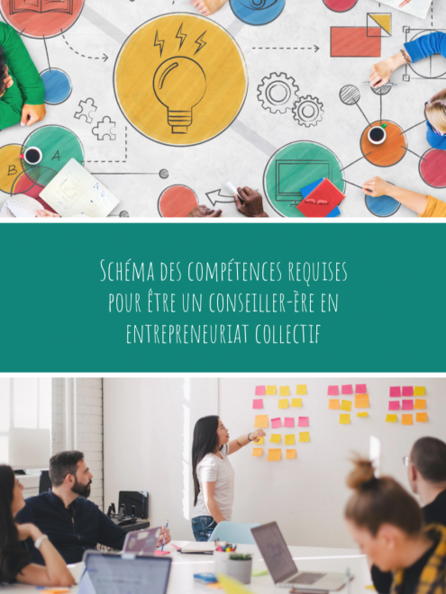 Schéma des compétences requises pour être un conseiller en entreprenariat collectif