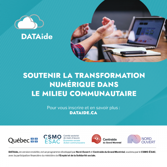 DATAide : soutien à la transformation numérique dans le communautaire