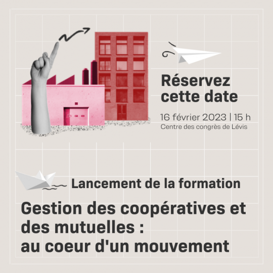 Lancement de la nouvelle formation à distance pour les coopératives et les mutuelles du Québec